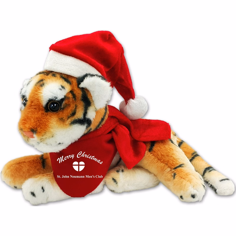 EQP 96+ Christmas 8" Jungle Animals Sitting Bengal Tiger