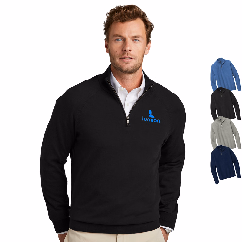 Brooks Brothers® Men’s Cotton-Stretch 1/4-Zip Pullover Sweater