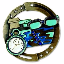 Swimming M3XL Die Cast Medal - 2-3/4"