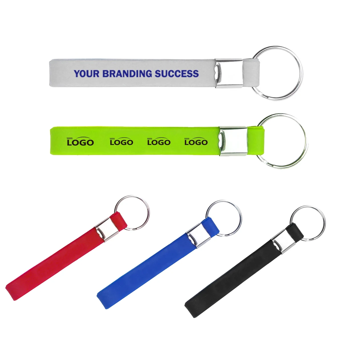 Custom Silicone Wristband Keychain 1