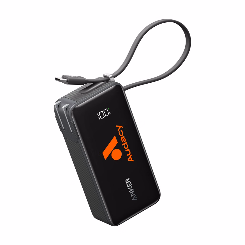 Anker® Power Bank (10K, Fusion, Built-In Cable)