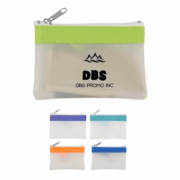 Chic Translucent Zippered Coin Pouch