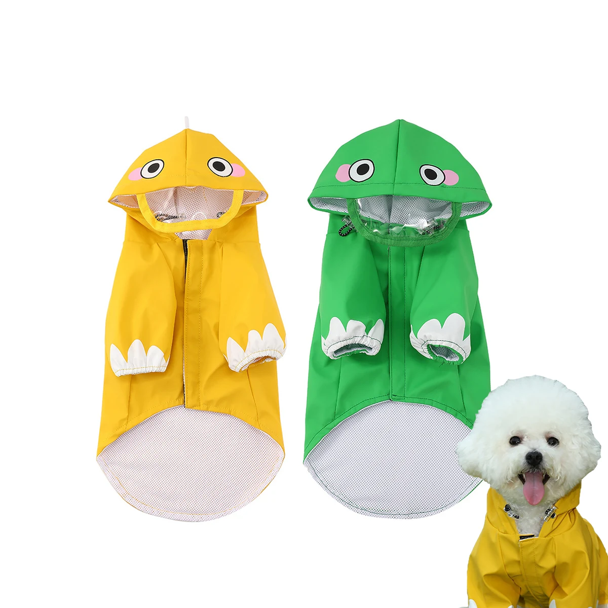Cute and Waterproof Pet Raincoat 1