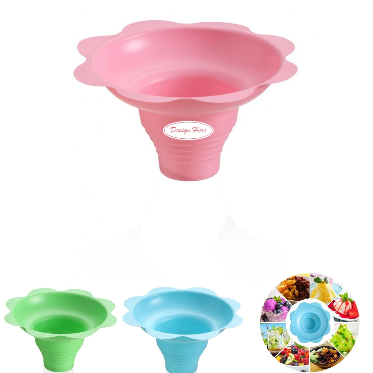 Eco-Friendly Disposable Yogurt & Shaved Ice Serving Bowl 1
