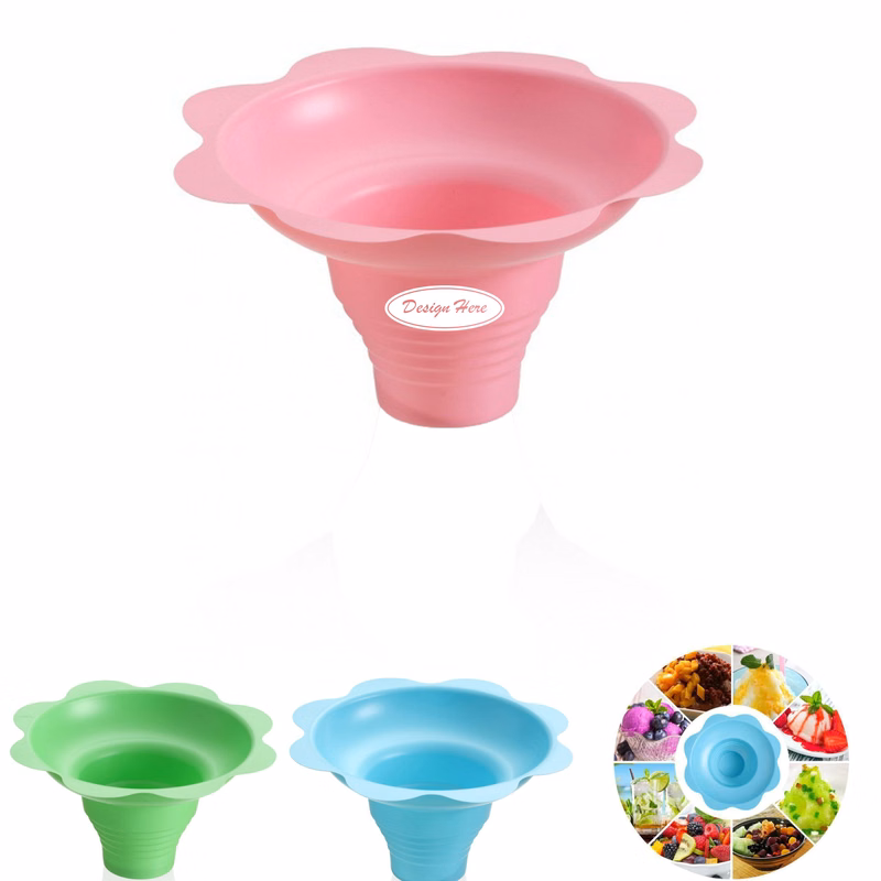 Eco-Friendly Disposable Yogurt & Shaved Ice Serving Bowl