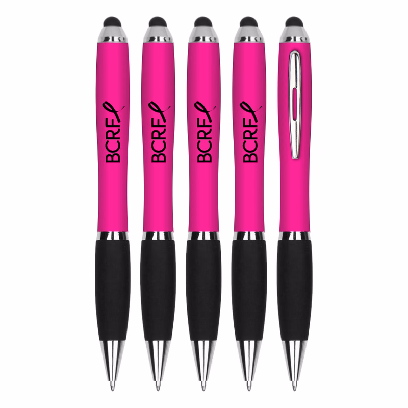 Breast Cancer Awareness Pink - Executive - Stylus Pens w/ Grip