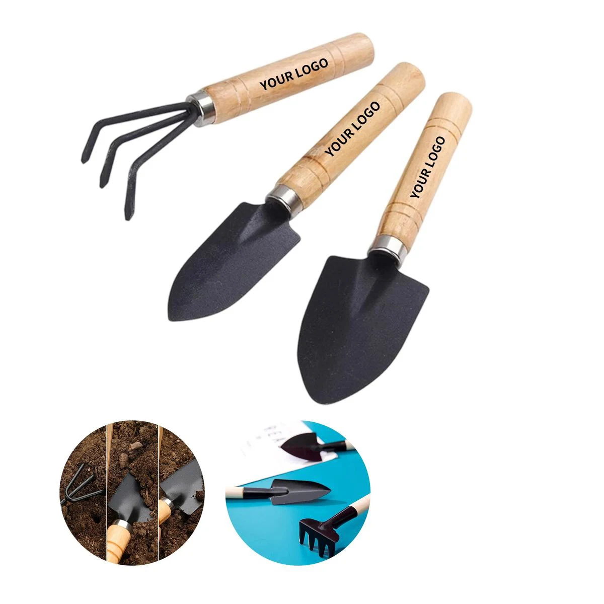 Indoor Plant Spade and Rake Kit 1