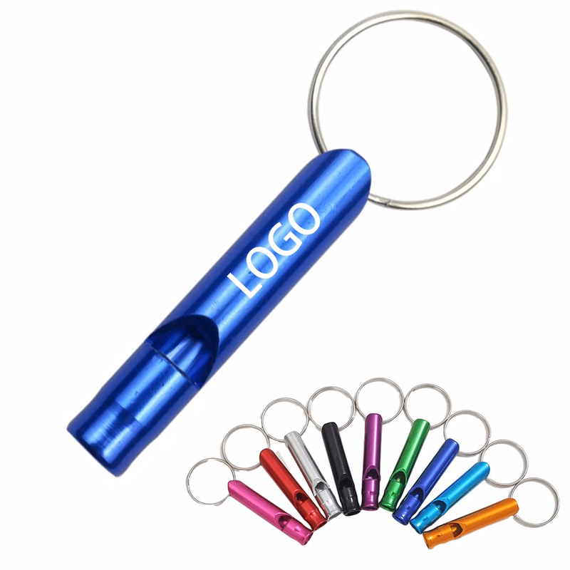Aluminum Survival Whistle Keychain