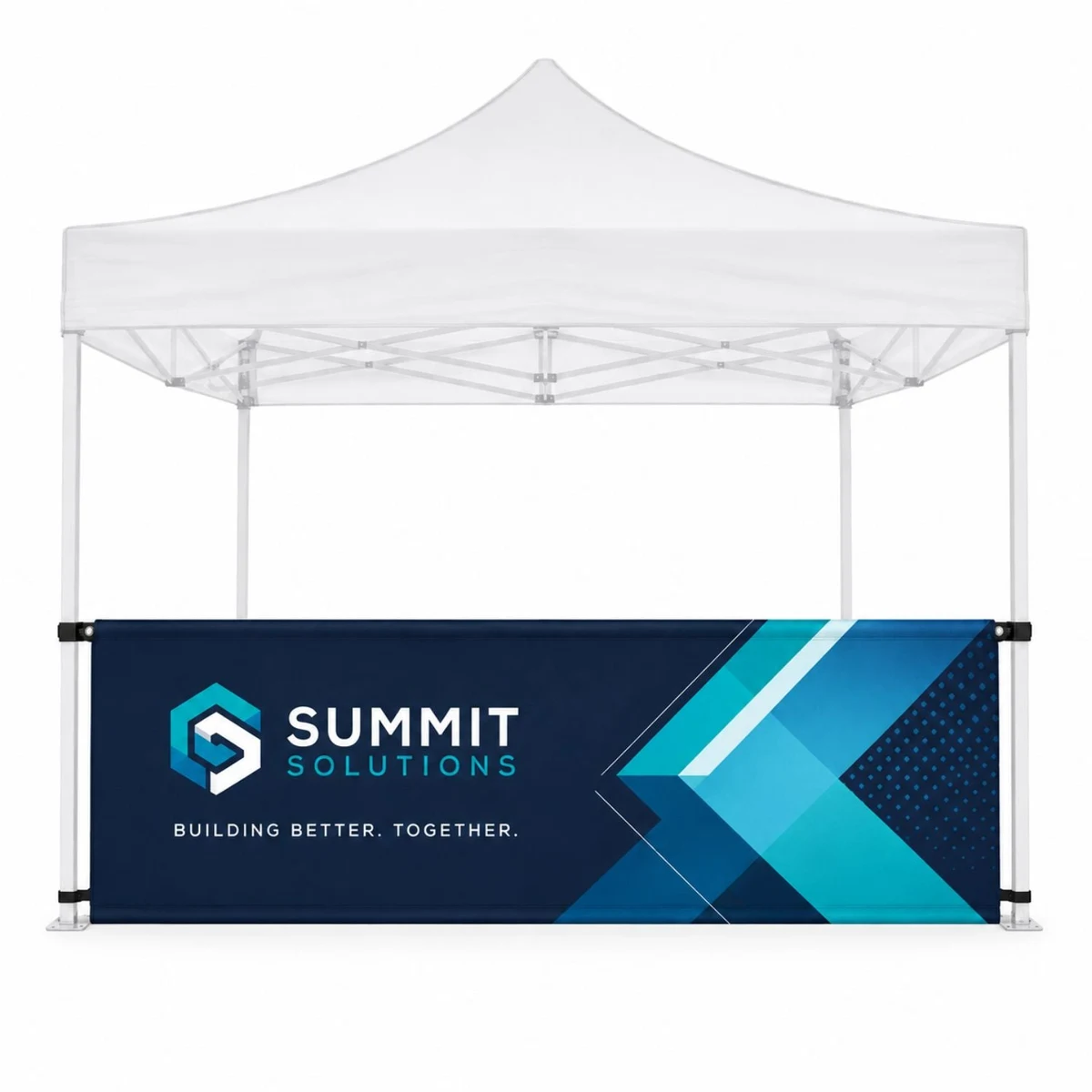 24 Hr Express Ship - Half Side Wall for 10x10 Tent Kit, Sublimated, Single Sided Print 1