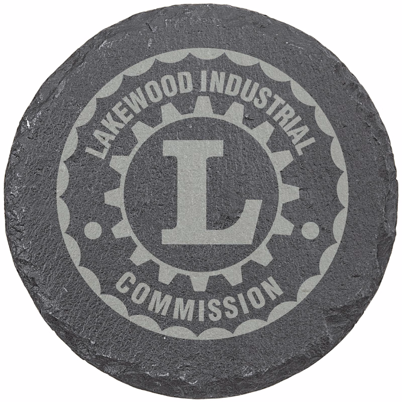 4" Round Slate Coaster