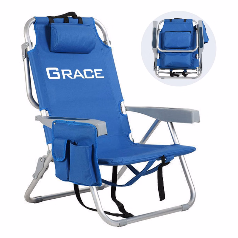 Portable Backpack-Style Outdoor Folding Beach Chair