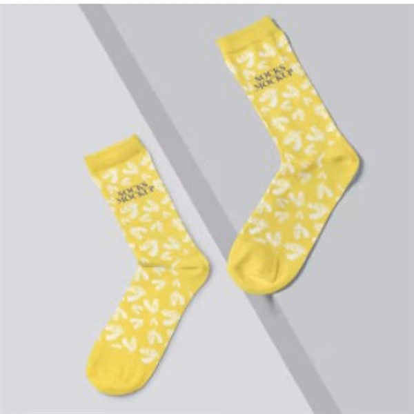 Jacquard Weave Merino Wool Knee-High Socks