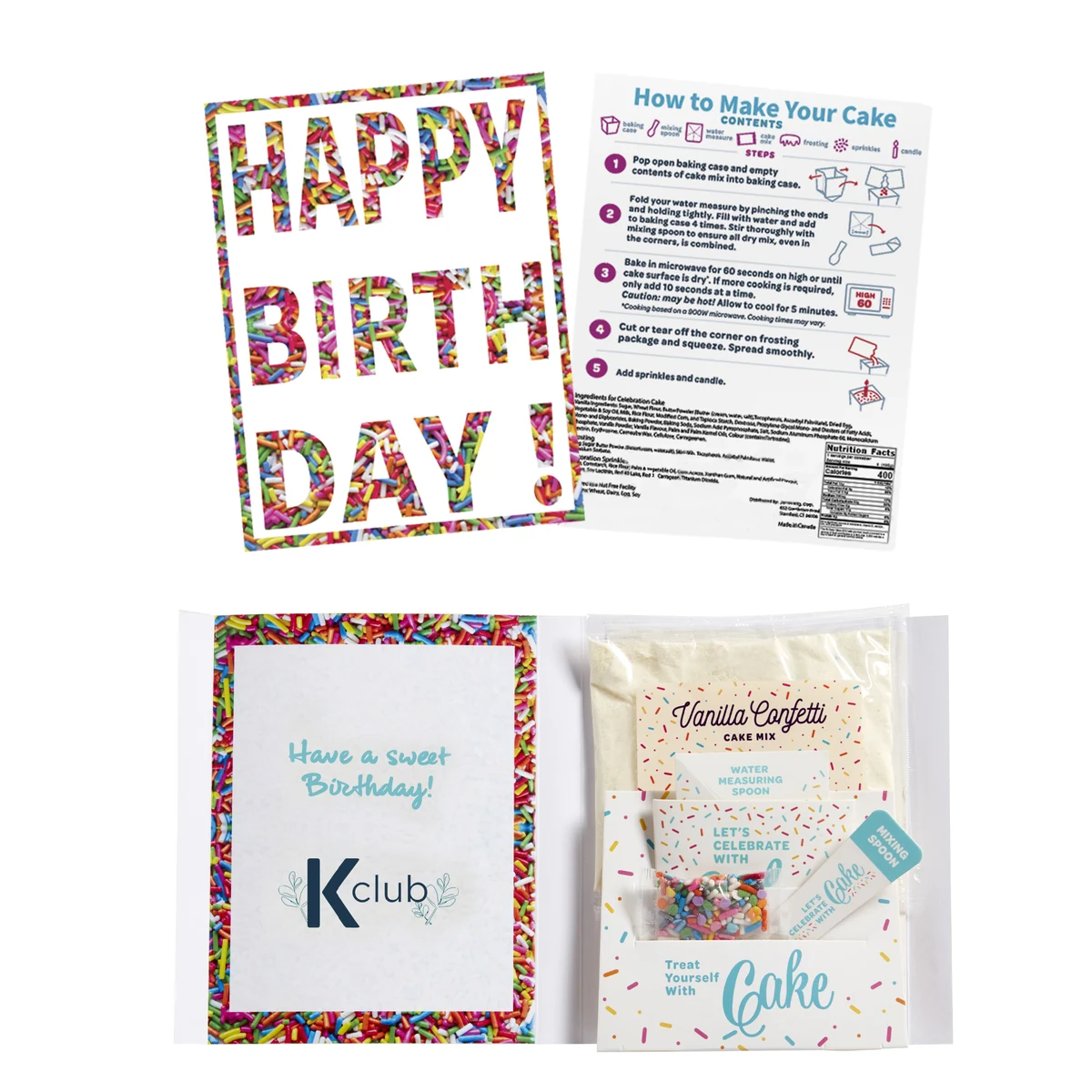 InstaCake Birthday Cake in a Card 1