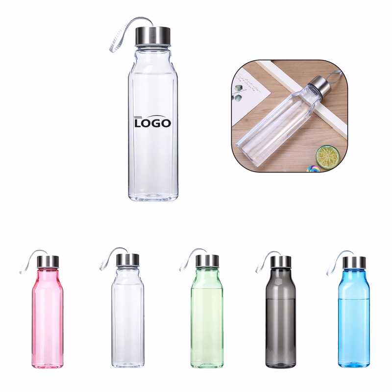 Portable AS Plastic Sports Water Bottle 600ml