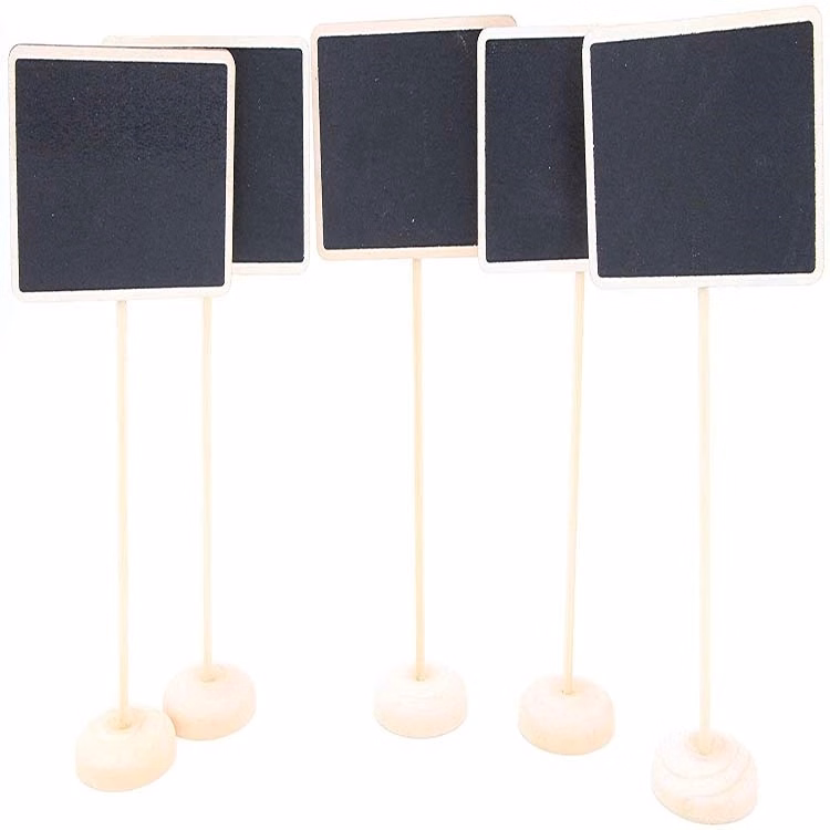 Mini Standing Chalkboard with Base for Message
