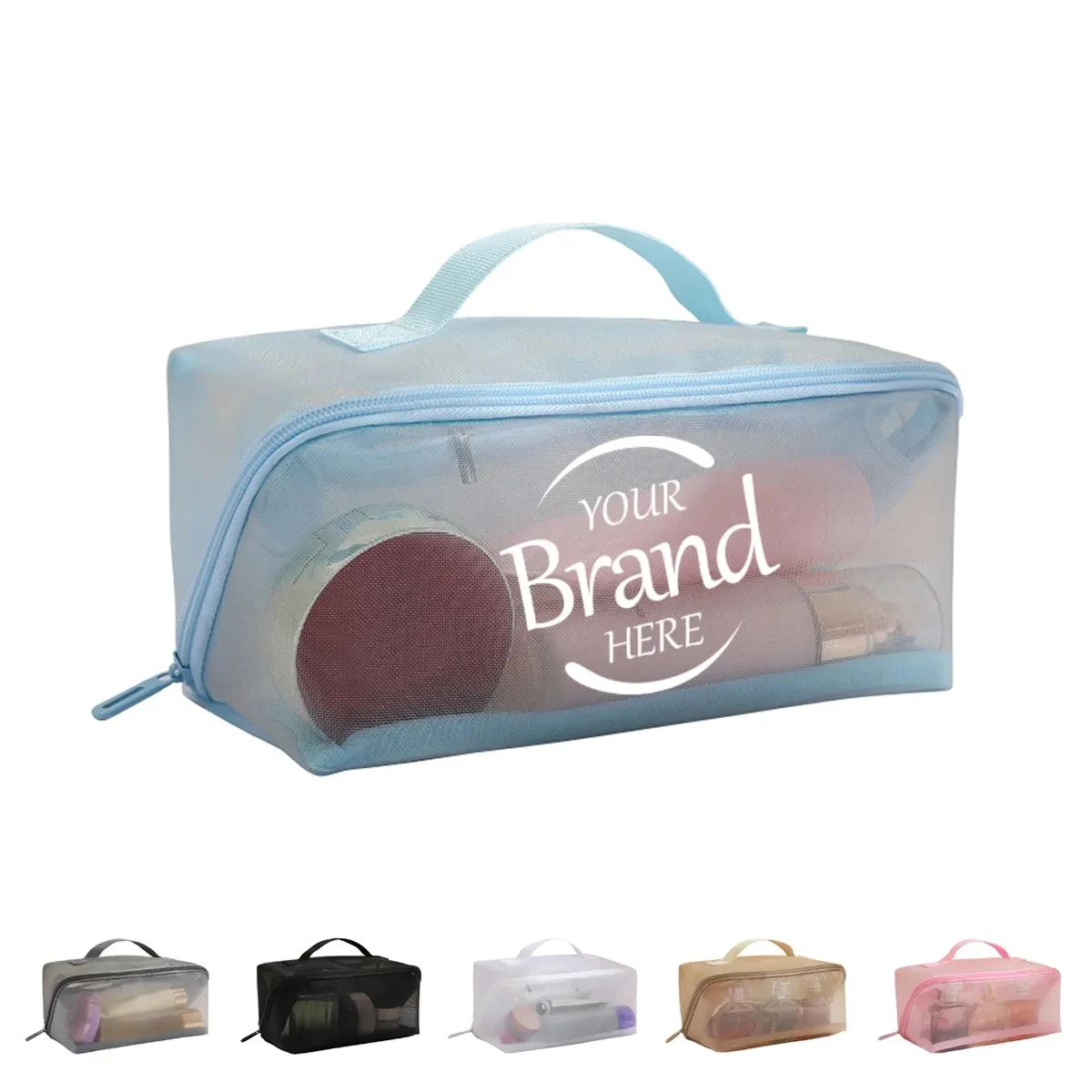 Mesh Clear Toiletry Bag 1