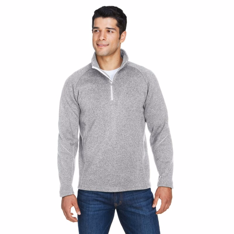 Devon & Jones Adult Bristol Sweater Fleece Quarter-Zip