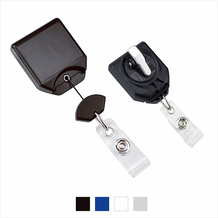 Badge Reel with Swivel Toothed Clamp