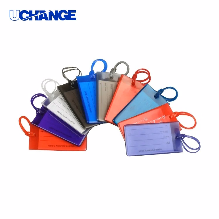 PVC Pocket Bag and Luggage Tag Set with Loop Strap