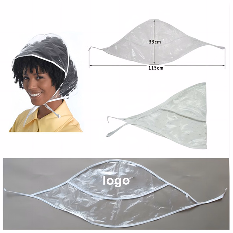 Reusable Waterproof Plastic Rain Hat Hair Cap