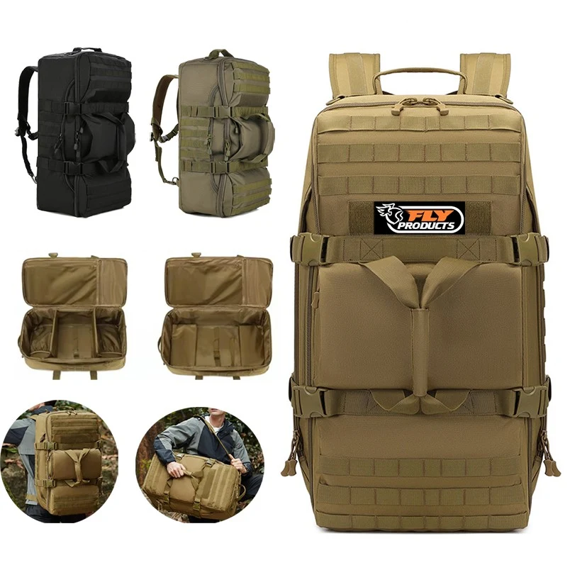 Waterproof Military Tactical Duffel Bag 56-75L For Outdoor 1