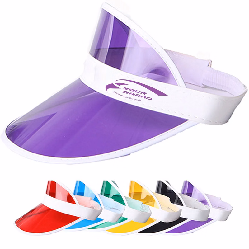 Casino Style Cap Visor Clear Sun Beach Hat