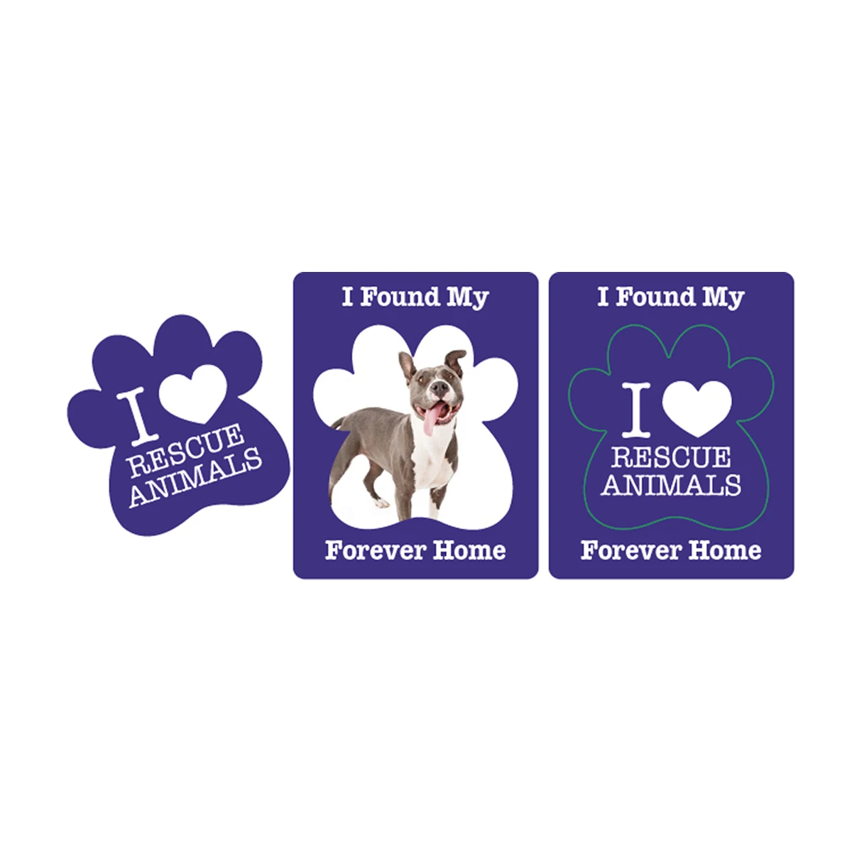 Magnet - Paw Shape Picture Frame (3x3.75) - 20 mil. 1