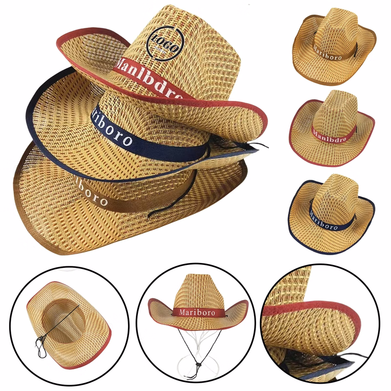 Classic Straw Hat For Beach And Sun