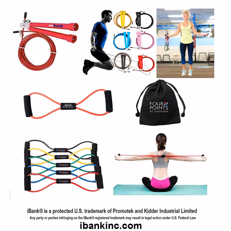 iBank ® Fitness Resistance Band + Jump Rope