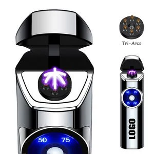 Three Electric Arc Lighter With Flip Cap And USB Charging 1