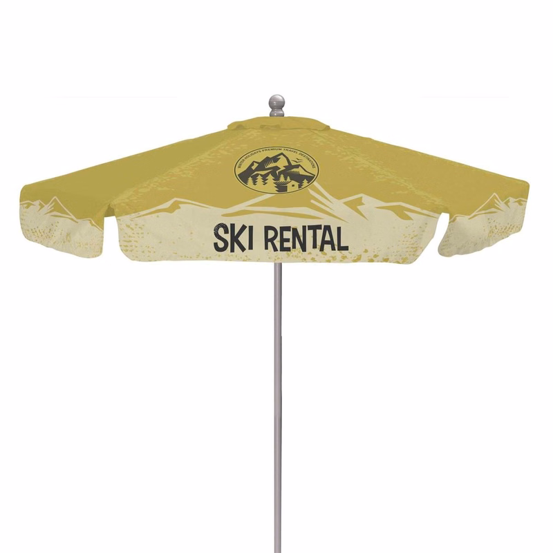 9' Deluxe Market Umbrella Single-Sided Dye Sub Kit with Valance