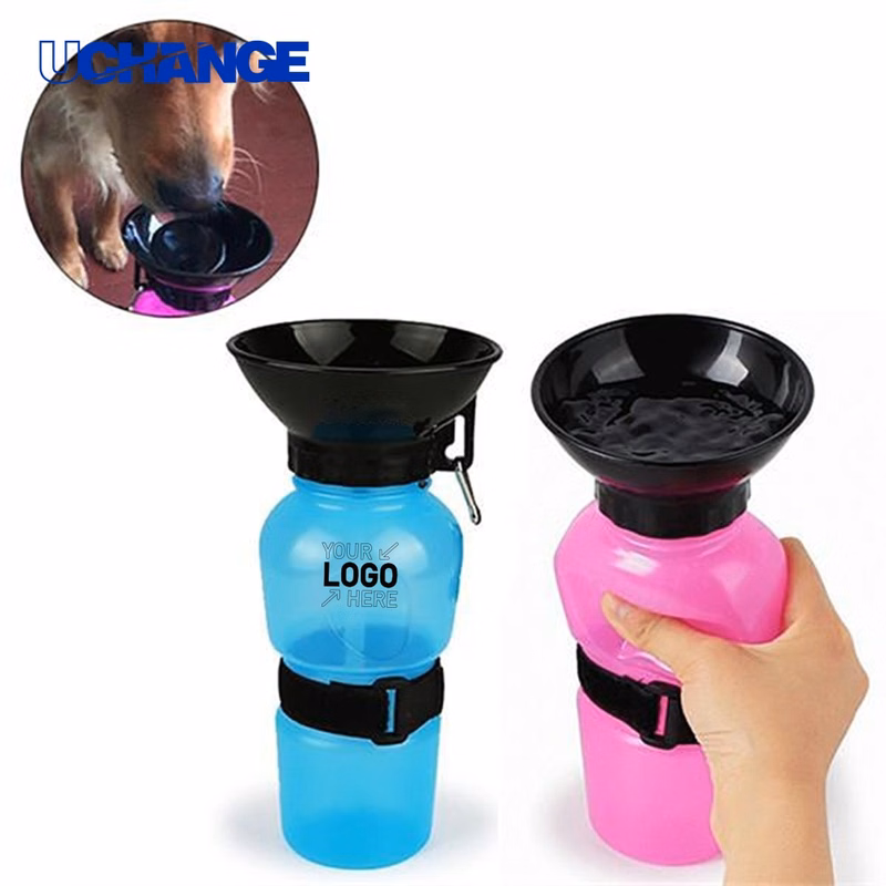 20oz Pet Drinking Water Bottle with Dog Tag