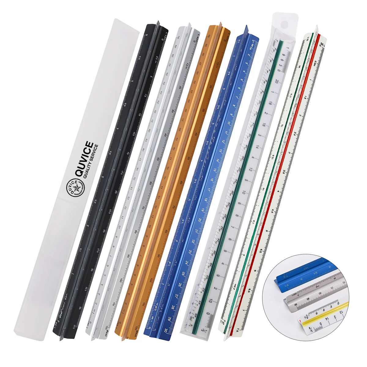 12'' Plastic Triangular Engineer Scale With PP Packing Box 1