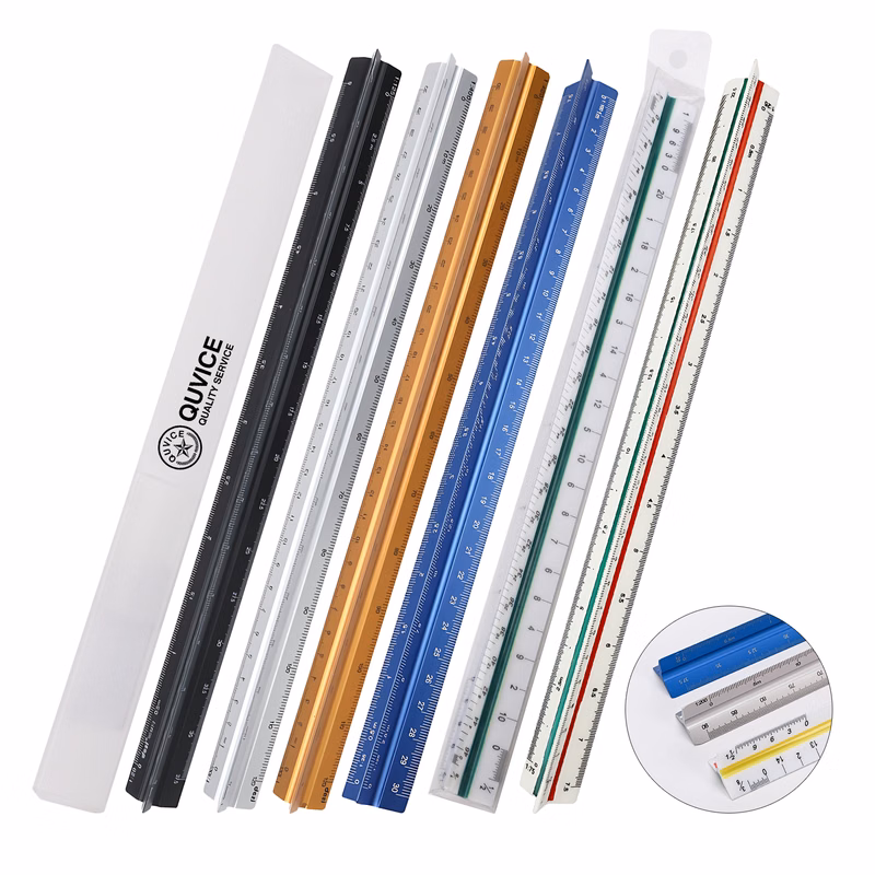12'' Plastic Triangular Engineer Scale With PP Packing Box