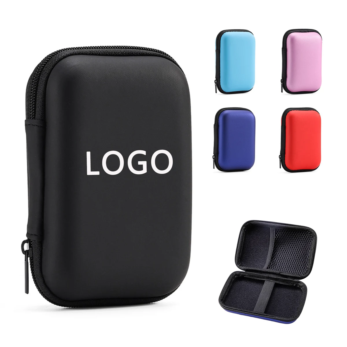 EVA Material Zipper Earphone Case Wallet Storage Box 1