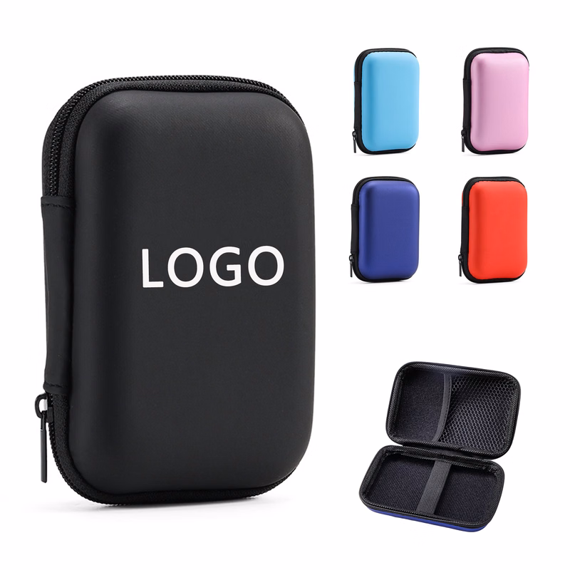 EVA Material Zipper Earphone Case Wallet Storage Box