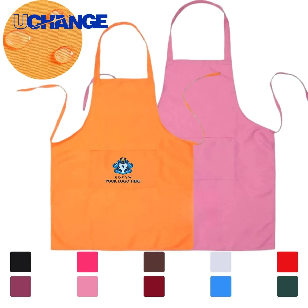 Kitchen Apron with Two Pockets 1