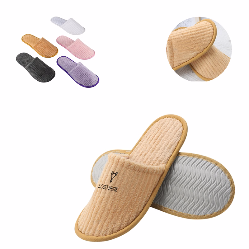 MOQ 200 Soft Disposable Non Slip Spa and Hotel Slippers