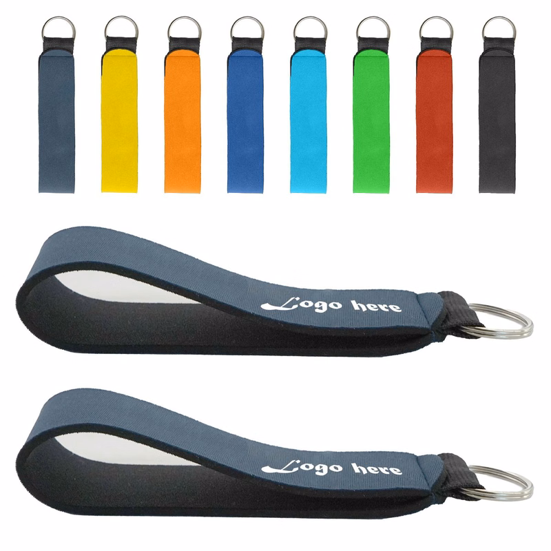Colorful neoprene keychain floating pendant Water Resistance