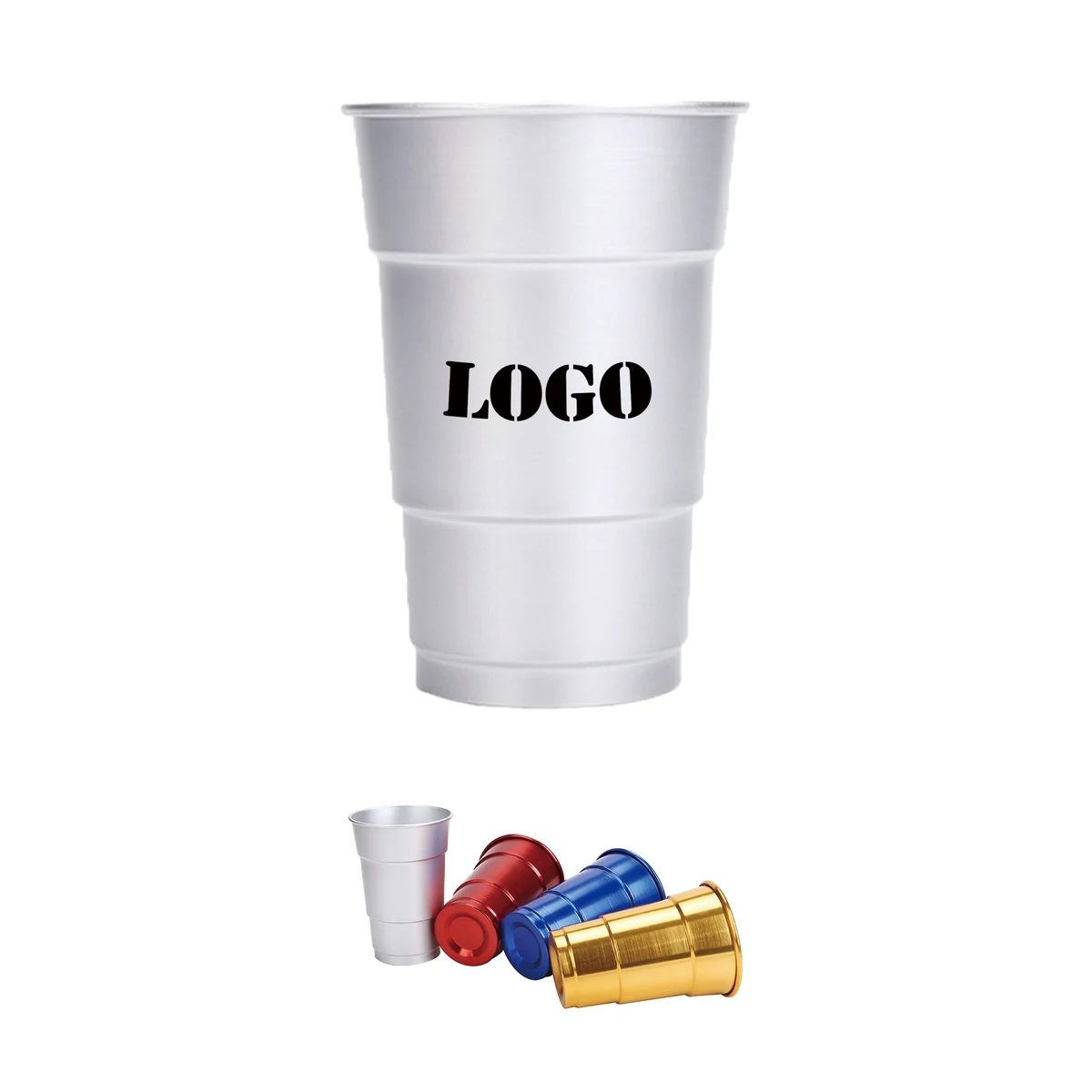 16 Oz Reusable Recyclable Stadium Aluminum Cup 1