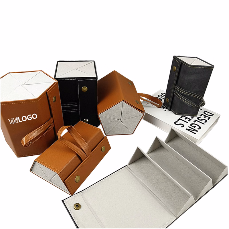 Stylish PU Leather Glasses Holder