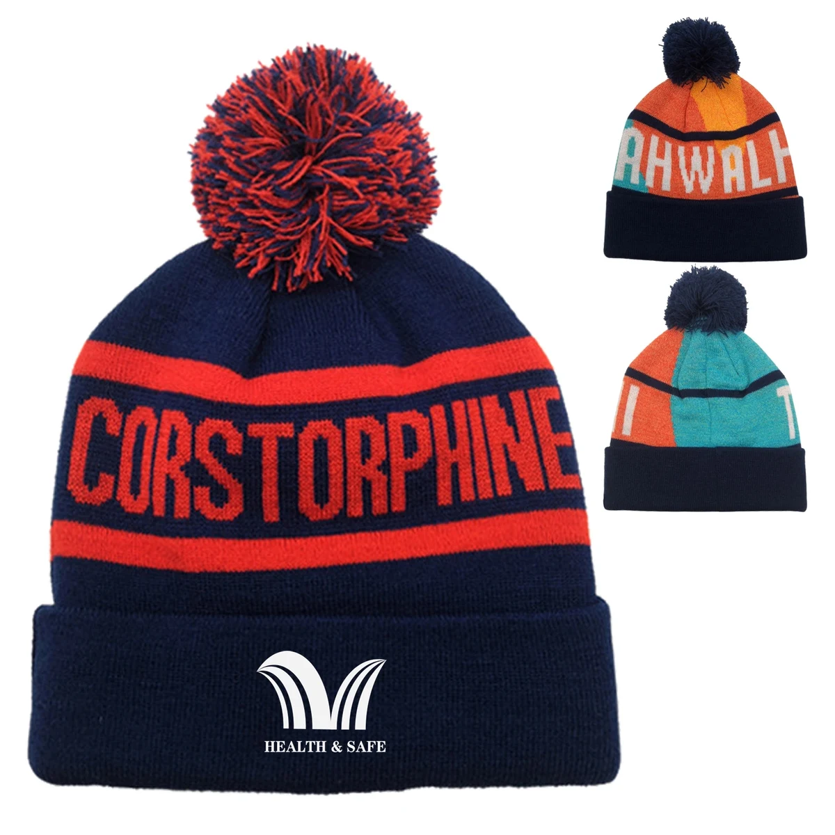 Acrylic Pompom Winter Warm Ski Hat 1