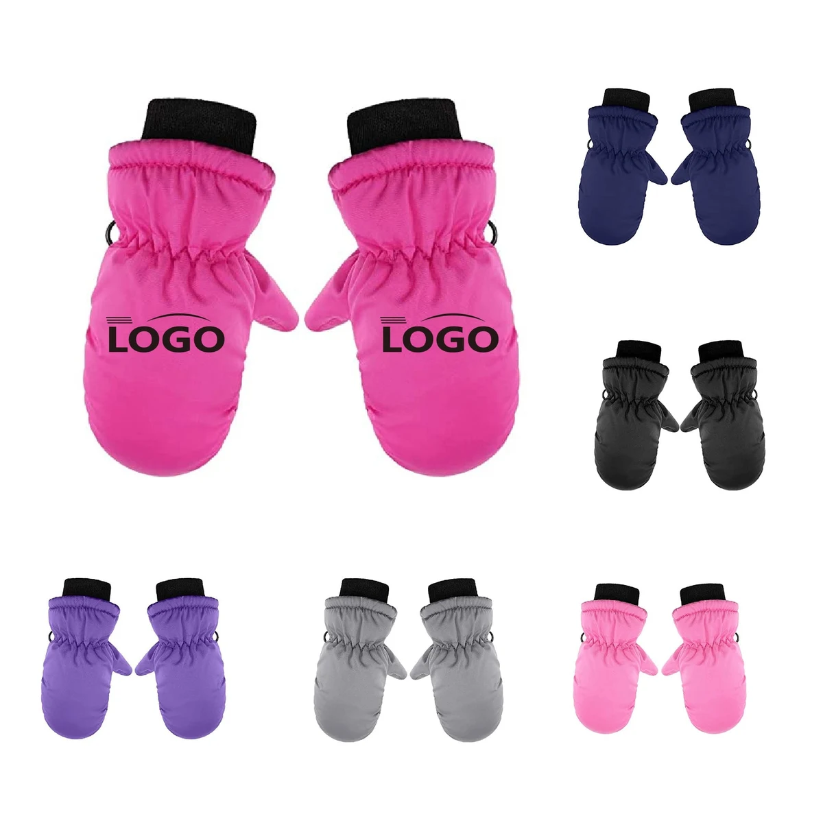 Winter Polyester Children Mitten Gloves 1