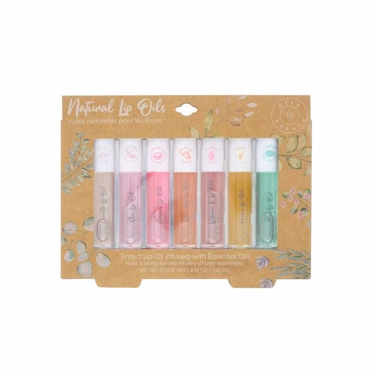 Natural Tinted Lip Oil Collection - 7 Piece