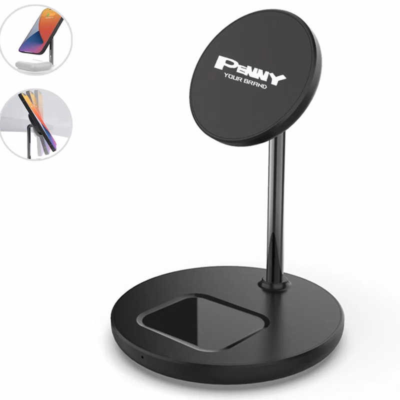 Multi-Functional 2-in-1 Magnetic Wireless Charger Stand