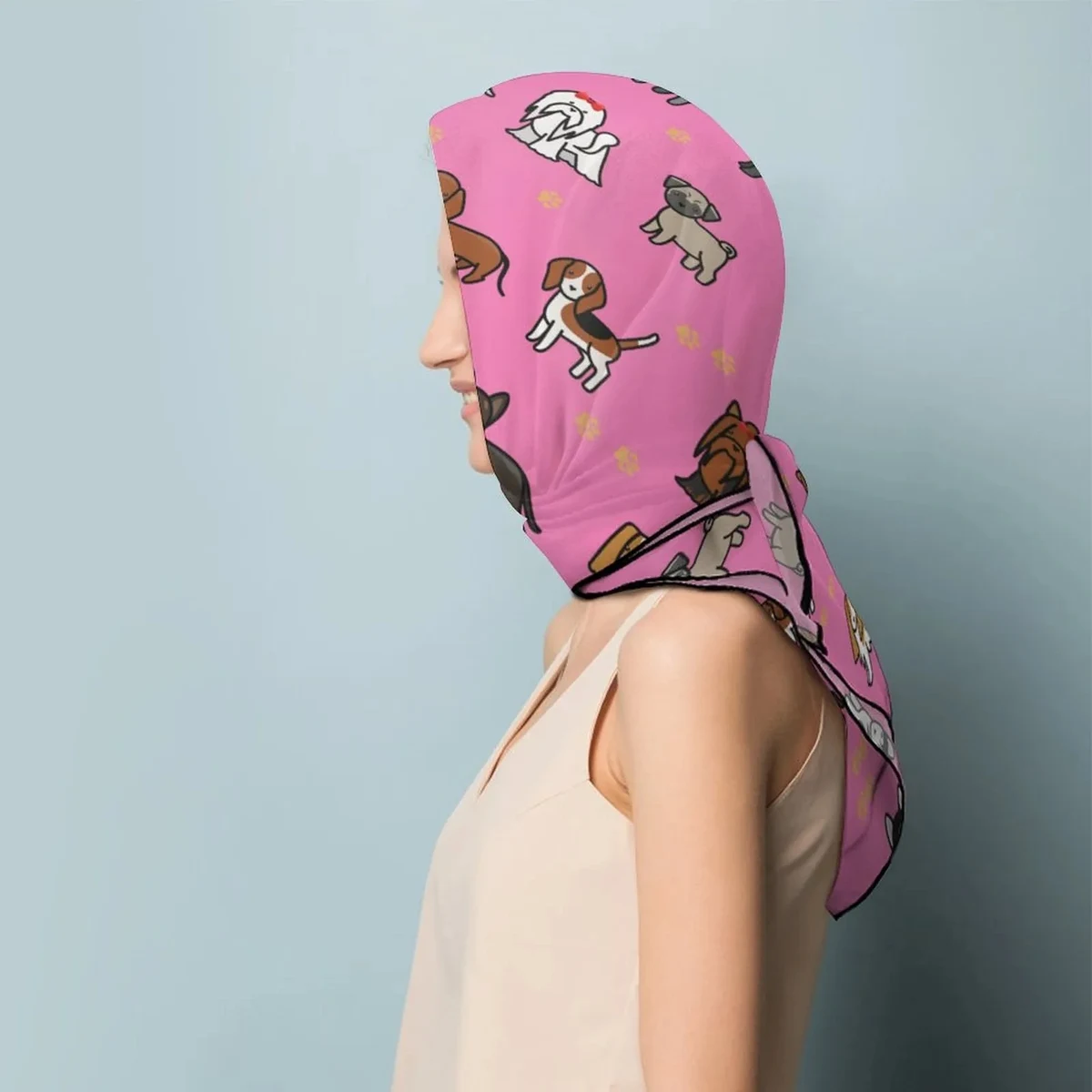 Polyester Fashion Scarf with Logo 1