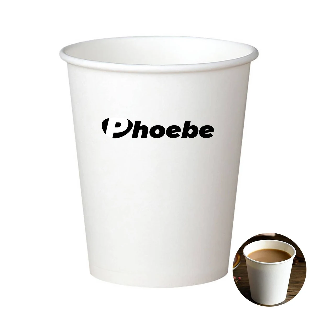 White Single Wall Disposable Paper Cups 1