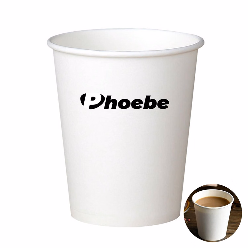 White Single Wall Disposable Paper Cups