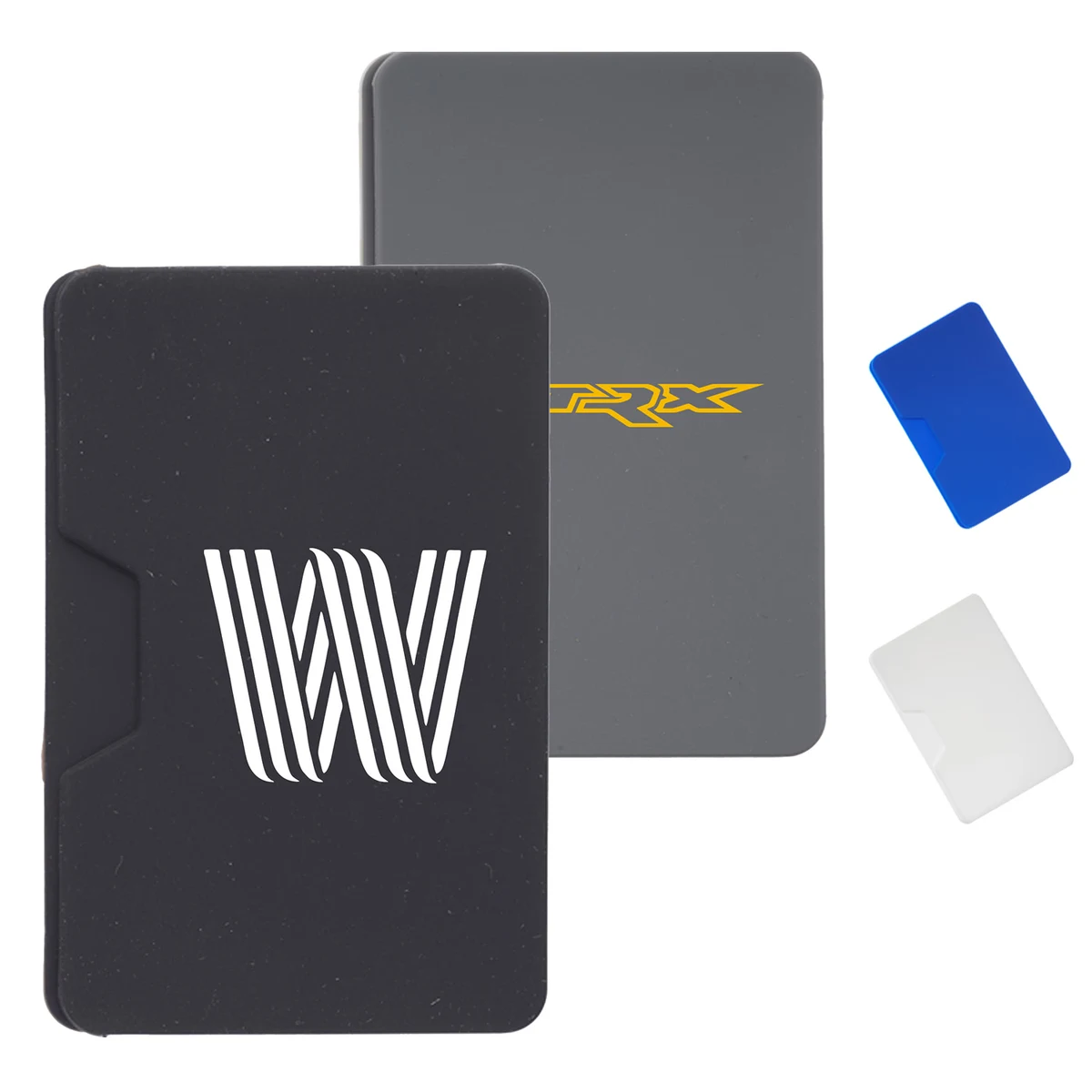 USA Silicone Adhesive Phone Wallet w/ Dual Pocket 1