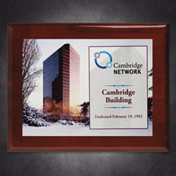 Aberdeen Rosewood Plaque with Sublimated Plate